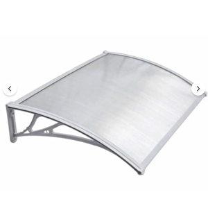 Kapı Pencere Üstü Pratik Sundurma 120 X 60 Cm Gri