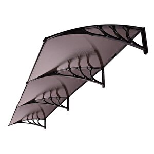 Kapı Pencere Üstü Pratik Sundurma 300 X 100 Cm Siyah