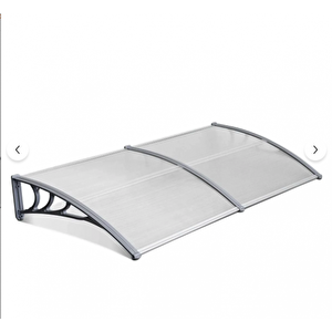 Kapı Pencere Üstü Pratik Sundurma 200 X 80 Şeffaf