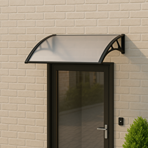 Cosmos Kapı Pencere Üstü Pratik Sundurma 105x120 - Şeffaf