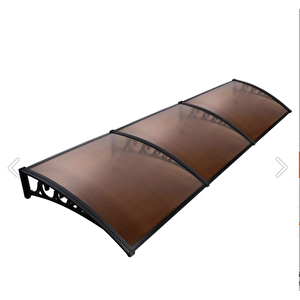 Kapı Pencere Üstü Pratik Sundurma 360 X 80 Cm Siyah