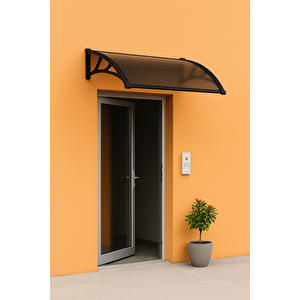 Cosmos Kapı Pencere Üstü Pratik Sundurma 105x120 - Siyah