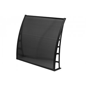 Cosmos Kapı Pencere Üstü Pratik Sundurma 105x120 - Siyah