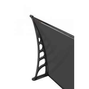 Crocus Kapı Pencere Üstü Pratik Sundurma 80x360 – Siyah