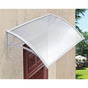 Kapı Pencere Üstü Pratik Sundurma 120 X 100 Cm Gri