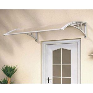 Kapı Pencere Üstü Pratik Sundurma 120 X 100 Cm Gri