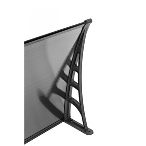 Lotus Kapı Pencere Üstü Pratik Sundurma 70x120 - Siyah