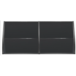 Lupin Kapı Pencere Üstü Pratik Sundurma 105x240 - Siyah