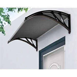 Kapı Pencere Üstü Pratik Sundurma 120 X 100 Cm Siyah