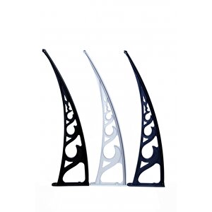 Pratik Sundurma Kapı Pencere Üstü 100x360 Cm Siyah 6 Mm Levhalı