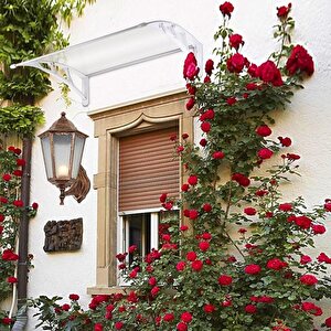 Kapı Pencere Üstü Pratik Sundurma 120 X 100 Cm Beyaz