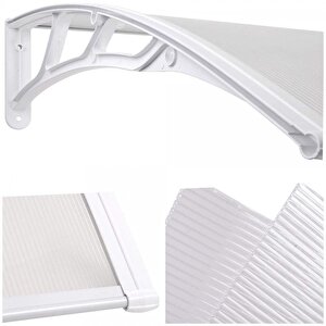 Kapı Pencere Üstü Pratik Sundurma 120 X 100 Cm Beyaz