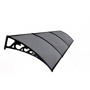 Pratik Sundurma Kapı Pencere Üstü 100x450 Cm Antrasit Gri 6 Mm Levhalı