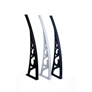 Pratik Sundurma Kapı Pencere Üstü 100x450 Cm Antrasit Gri 6 Mm Levhalı