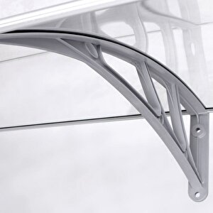 Kapı Pencere Üstü Pratik Sundurma 120 X 80 Cm Gri