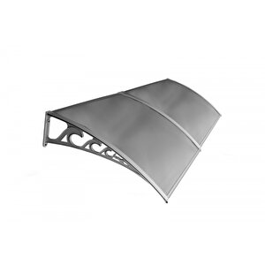 Pratik Sundurma Kapı Pencere Üstü 100x300 Cm Gri 6 Mm Levhalı