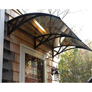 Kapı Pencere Üstü Pratik Sundurma 240 X 100 Cm Siyah