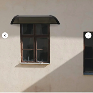 Kapı Pencere Üstü Pratik Sundurma 120 X 60 Bronz - Siyah