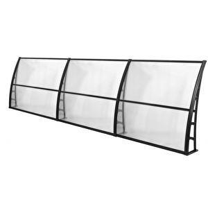 Lupin Kapı Pencere Üstü Pratik Sundurma 105x360 - Şeffaf