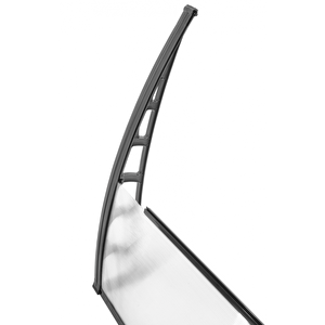 Lupin Kapı Pencere Üstü Pratik Sundurma 105x360 - Şeffaf