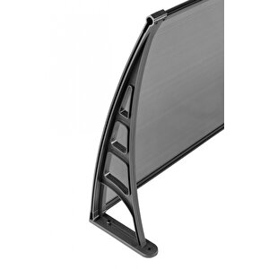 Lotus Kapı Pencere Üstü Pratik Sundurma 70x600 - Siyah