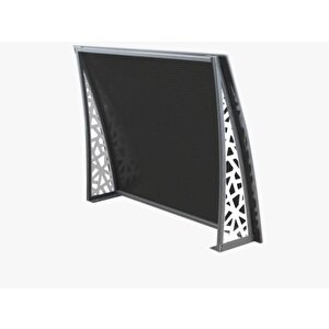 Azalea Alüminyum Kapı Üstü Pratik Sundurma 150x105 Cm Antrasit Gri