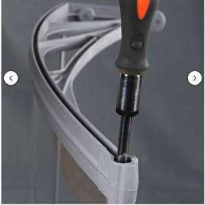 Kapı Pencere Üstü Pratik Sundurma 120 X 60 Cm Beyaz