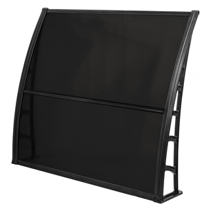 Lupin Kapı Pencere Üstü Pratik Sundurma 105x120 - Siyah