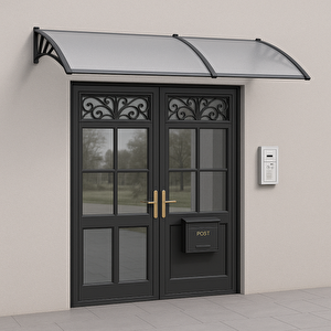 Cosmos Kapı Pencere Üstü Pratik Sundurma 105x240 - Şeffaf