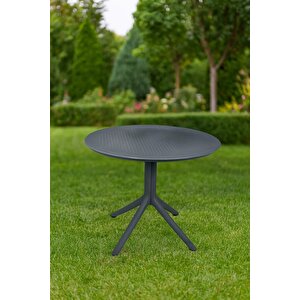 Yuvarlak Masa Maria Bahçe Balkon Teras Masası 90x90cm