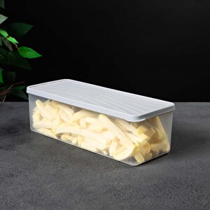 Derin Dondurucu Saklama Kabı – Kapaklı – Şeffaf, Bpa’sız, Sızdırmaz, Gri, 2l Şeffaf