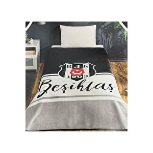 Taç Lisanslı Beşiktaş Klasik Tek Kişilik Battaniye