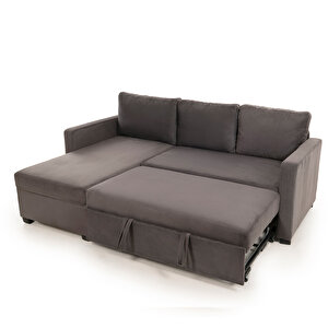 Pafu Kado Yataklı Köşe Koltuk Takımı  - Soho Gri