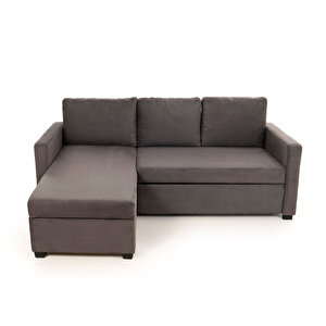 Pafu Kado Yataklı Köşe Koltuk Takımı  - Soho Gri