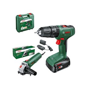 Easyımpact 18v-40 Akülü Vidalama (tek) Batarya 2 Ah Ve Pws 700-115 Avuç Taşlama İkili Set
