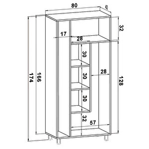 Çok Amaçlı Dolap Beyaz Banyo Düzenleyici Kiler Dolabı Kova Süpürge Deterjan Dolabı