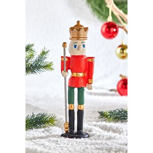 26cm Yılbaşı Dekoratif Kurşun Asker Figürü