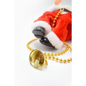 Waldern Premium Collection Tırmanan Pilli Müzikli Noel Baba Yılbaşı Süs