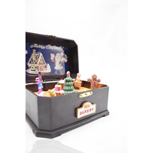 Premium Collection Dekoratif Müzik Kutusu Yılbaşı Temalı