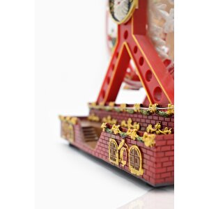 Premium Collection Dekoratif Yılbaşı Süs Müzikli Işıklı Dönme Dolap