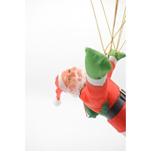 Premium Parşütlü Noel Baba Yılbaşı Süs 68 Cm