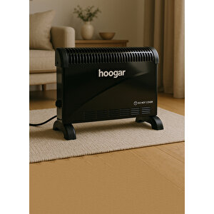 German Ch-2000 Black Homojen Teknoloji Yeni Nesil Sessiz Konvektör Isıtıcı Düşük Tüketim