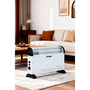 German Ch-2000 White Homojen Teknoloji Yeni Nesil Sessiz Konvektör Isıtıcı Düşük Tüketim