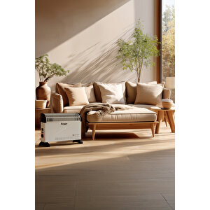 German Ch-2000 White Homojen Teknoloji Yeni Nesil Sessiz Konvektör Isıtıcı Düşük Tüketim