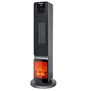 German 2701 L Grey Oled Şömineli Ekran Dijital Göstergeli Kule Tipi Seramik Fanlı Isıtıcı