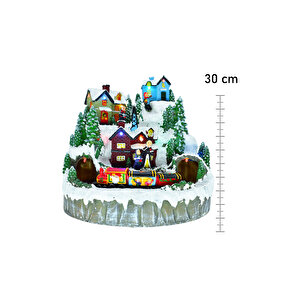 Premium Collection Dekoratif Işıklı Müzikli Kar Küresi City