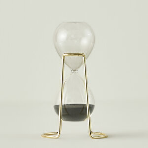 Dune Kum Saati Siyah (9x9x16 Cm) Siyah