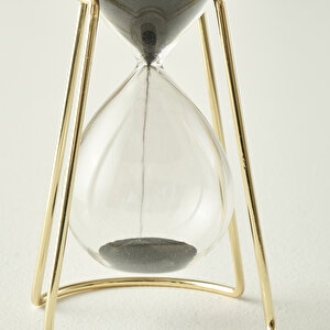 Dune Kum Saati Siyah (9x9x16 Cm) Siyah