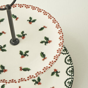 New Year 2 Katlı Kurabiyelik Çok Renkli