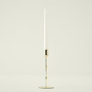 Rosel Şamdan Gold (8x8x20 Cm) Gold